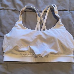 Lululemon Energy White Sports Bra